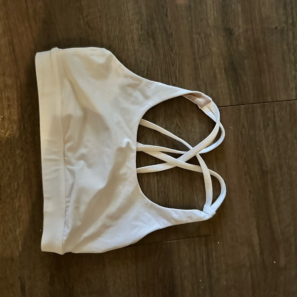 Women's White Lululemon Sports bra